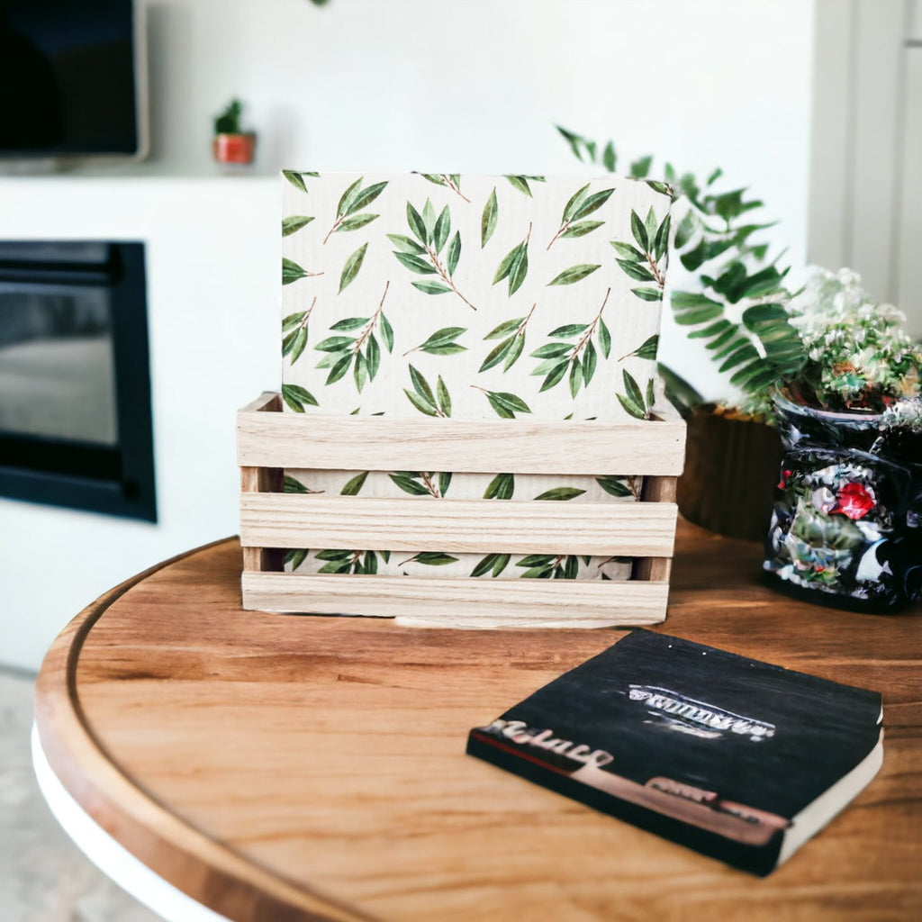 Biodegradable Kitchen Cloths 70% Cellulose 30% Cotton Eco-Friendly Reusable Set